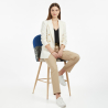 Buy Patchwork Upholstered Stool - Scandinavian - 66cm - Bennett Multicolour 61294 in the Europe